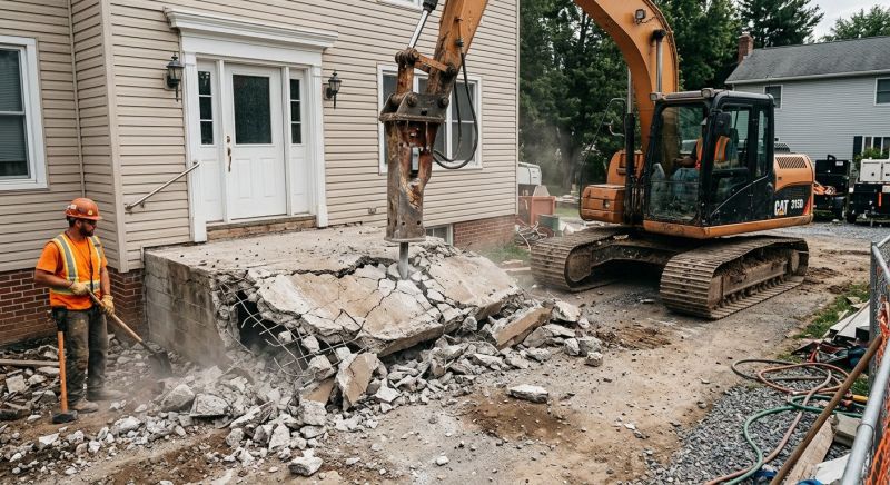 Cement Demolition in Bergen County, NJ