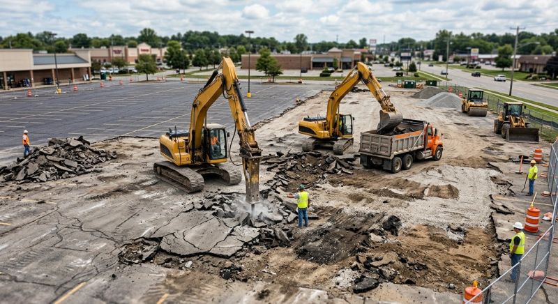 Parking Lot Removal in Katy, TX