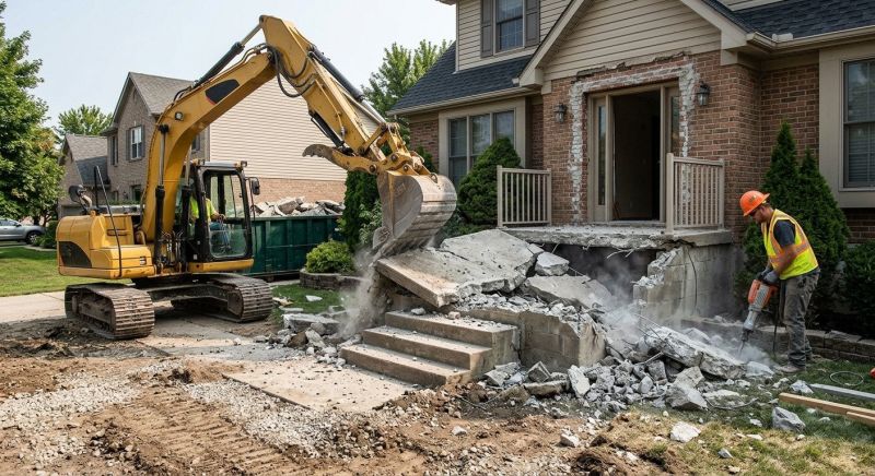 Sidewalk Demolition in Bergen County, NJ
