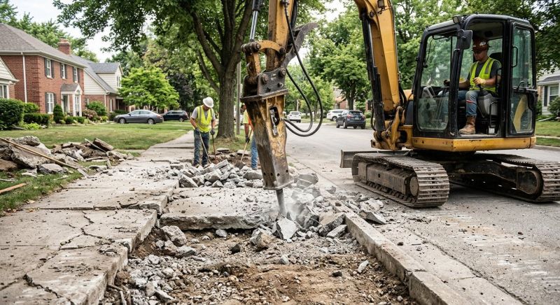 Walkway Demolition in Bergen County, NJ